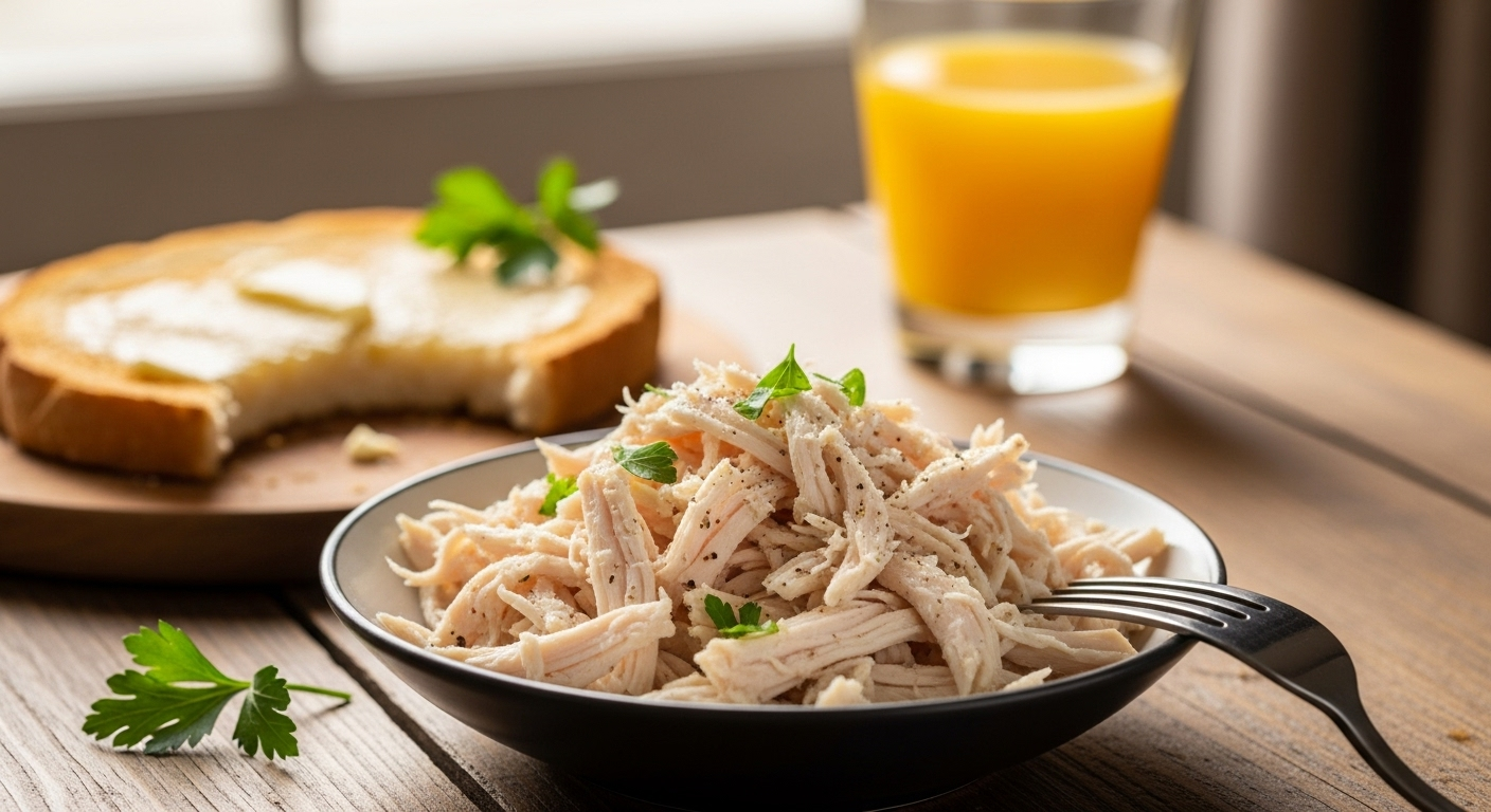 Peito de frango desfiado