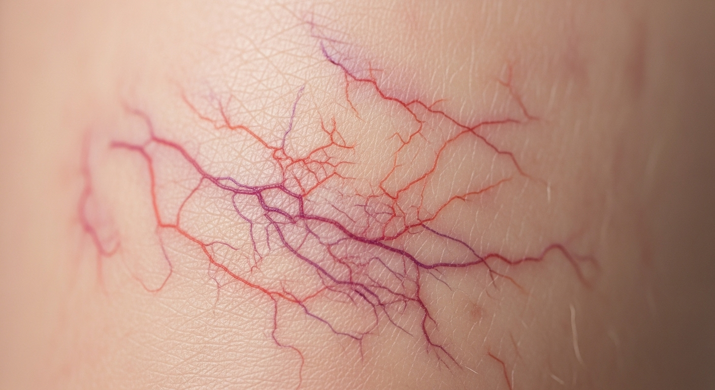 Aranhas vasculares: dilatação vasos sanguíneos